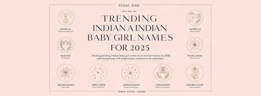 Trending Indian Baby Girl Names as Per Zodiac in 2025