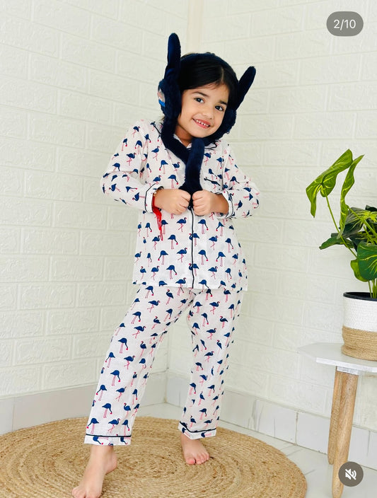 Sassy Flamingo Night Suit