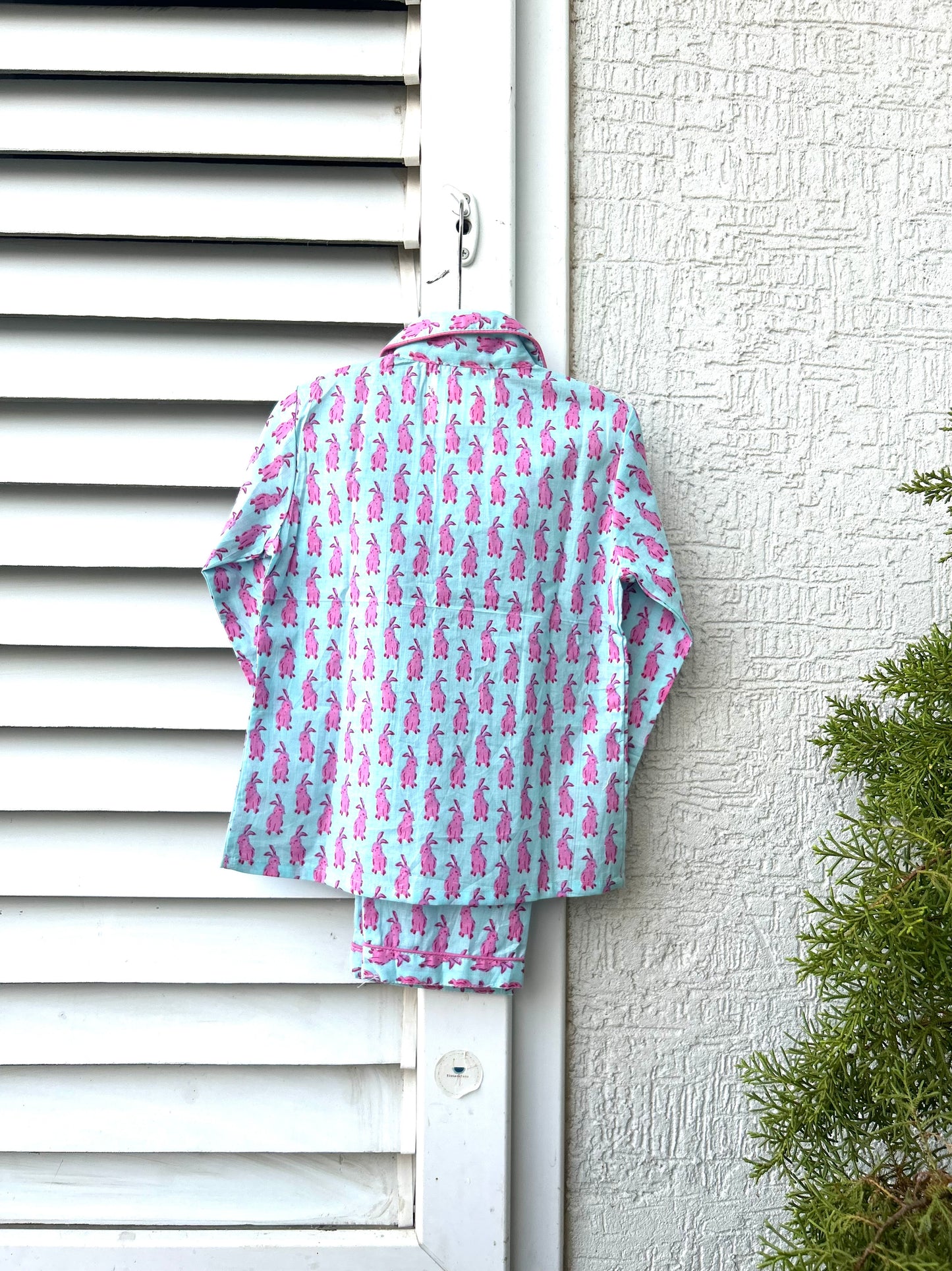 Clever Bunny Pink Night Suit