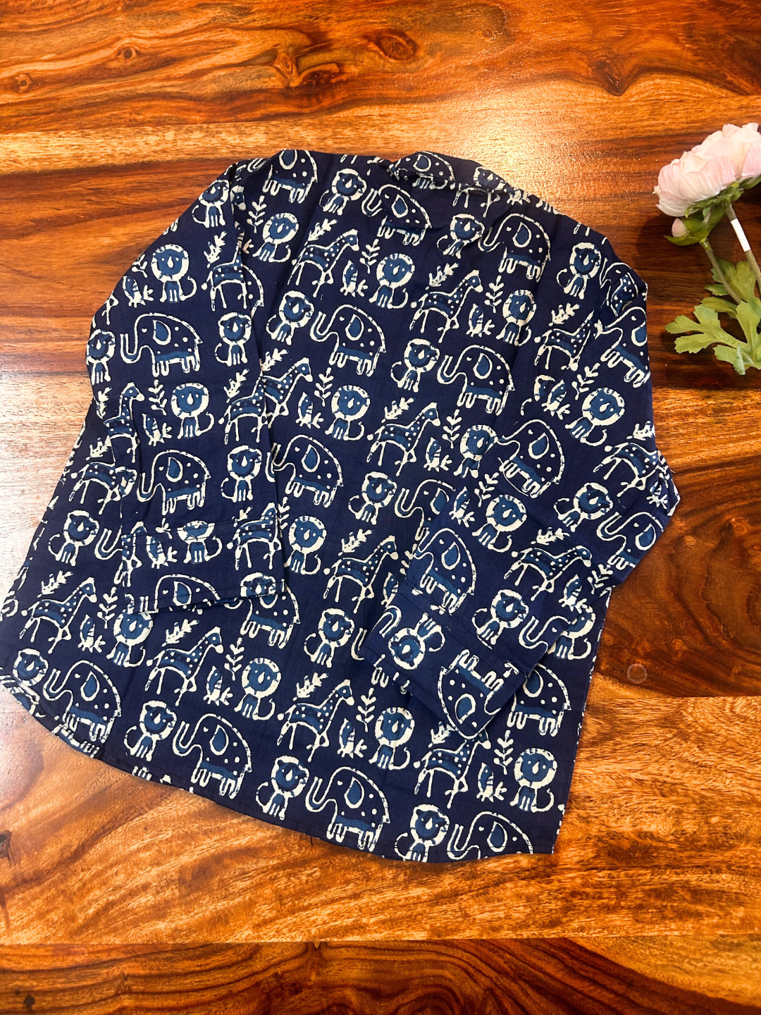 Boys Pure cotton Shirt Indigo Blue