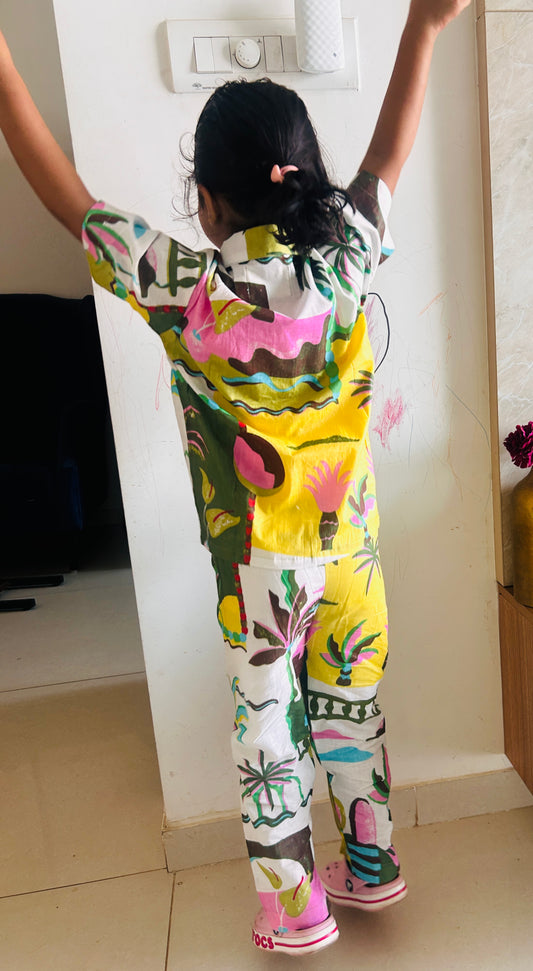 Green Island Slumber kids Pajama Set