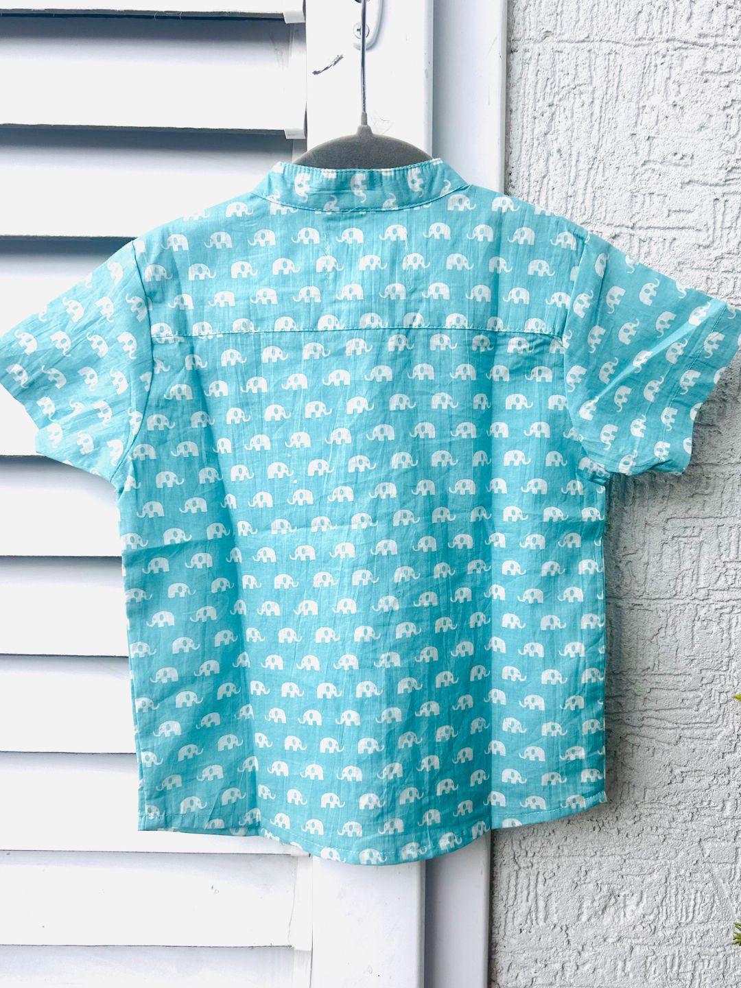 Sky Blue Cotton Shirt (Half Sleeve)