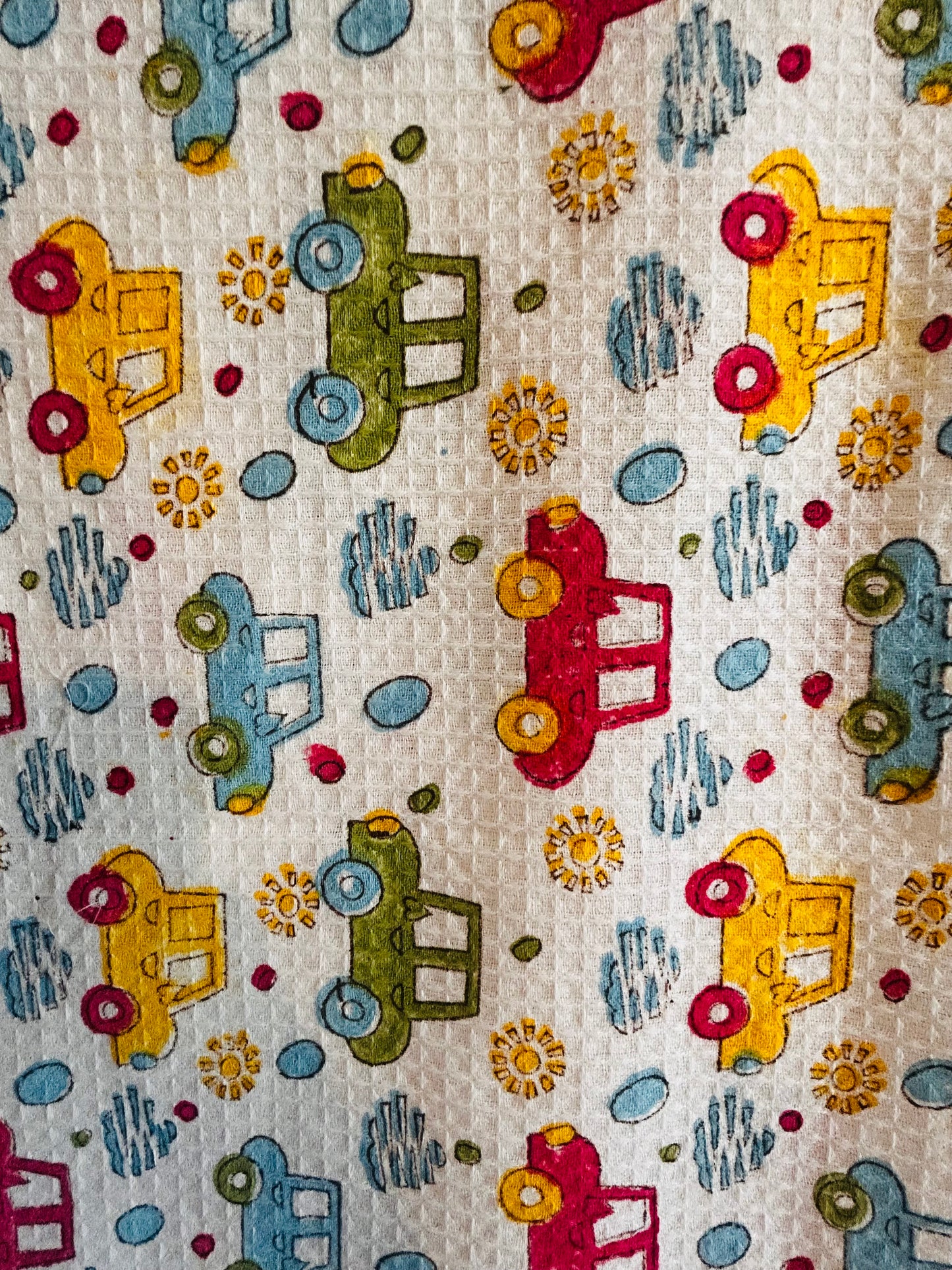 Racing Dreamer: Kids Waffle Towels