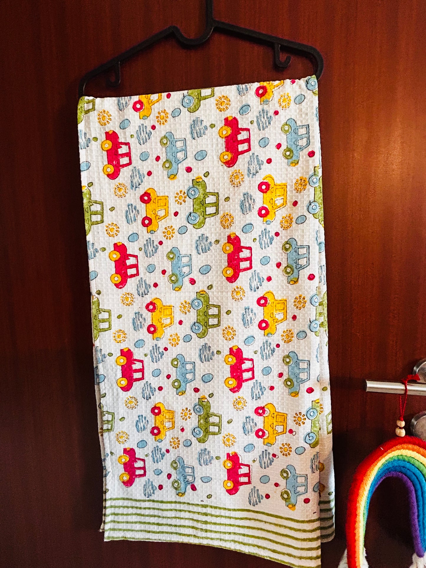 Racing Dreamer: Kids Waffle Towels
