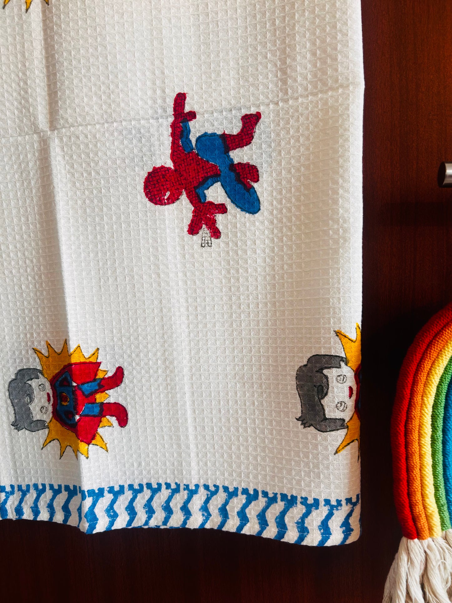 Action Hero Superman: Kids Waffle Towels