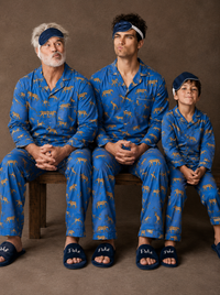 The Blue Panther family Pack twinning Pajama sets-Pure Cotton