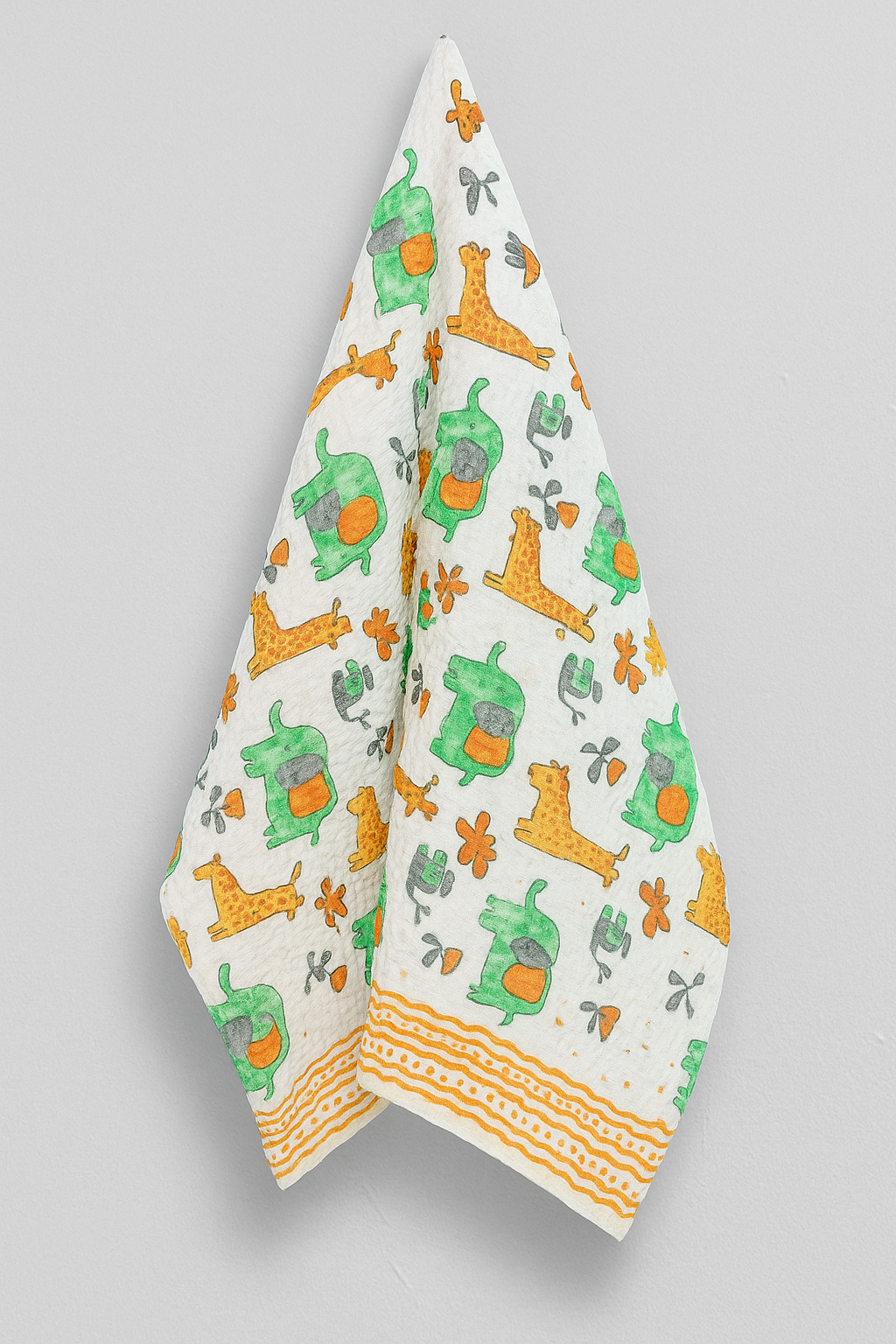 Wild Wonders: Jungle Print Kids Waffle Towels