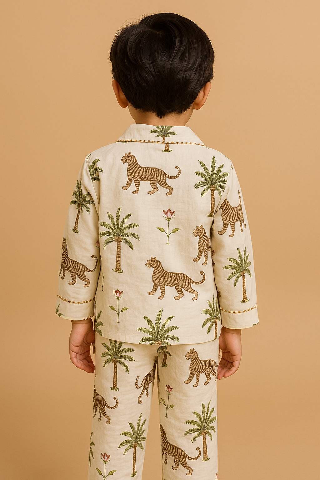 White Jungle Night Suit