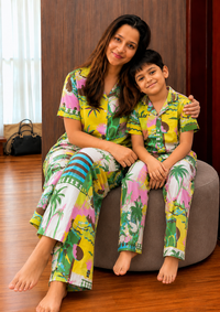 Green Island Slumber daughter/son twinning sets-Pure Cotton