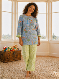 The Grey Green Kurta Pajama Set