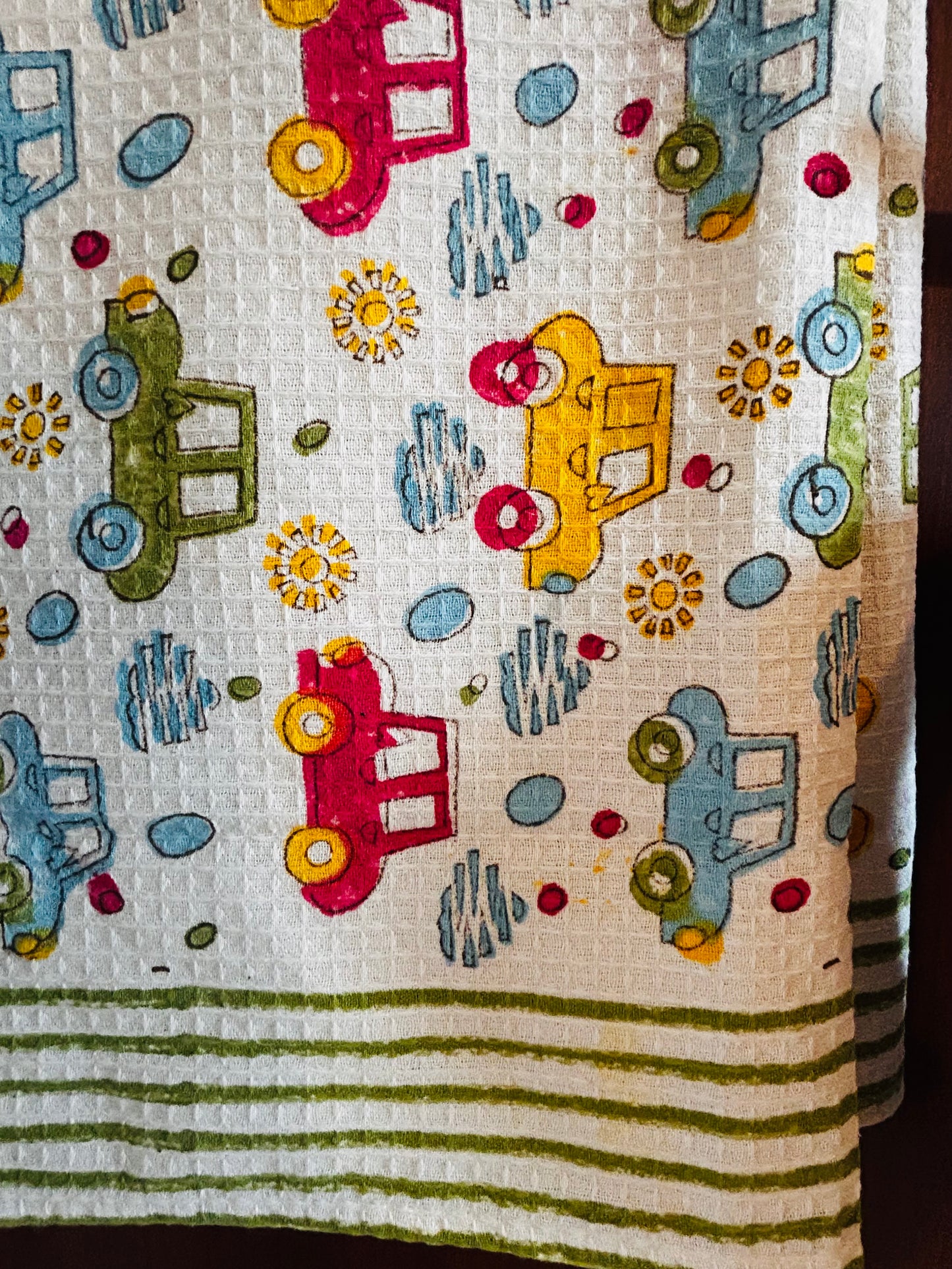 Racing Dreamer: Kids Waffle Towels