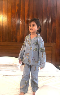 The Grey Jungle Kids pajama set