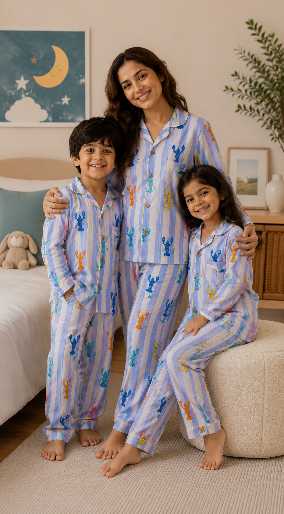 The Lobster print Night Suit twinning sets