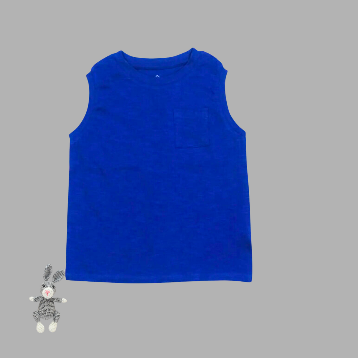 100 % cotton Vest Tee with pocket