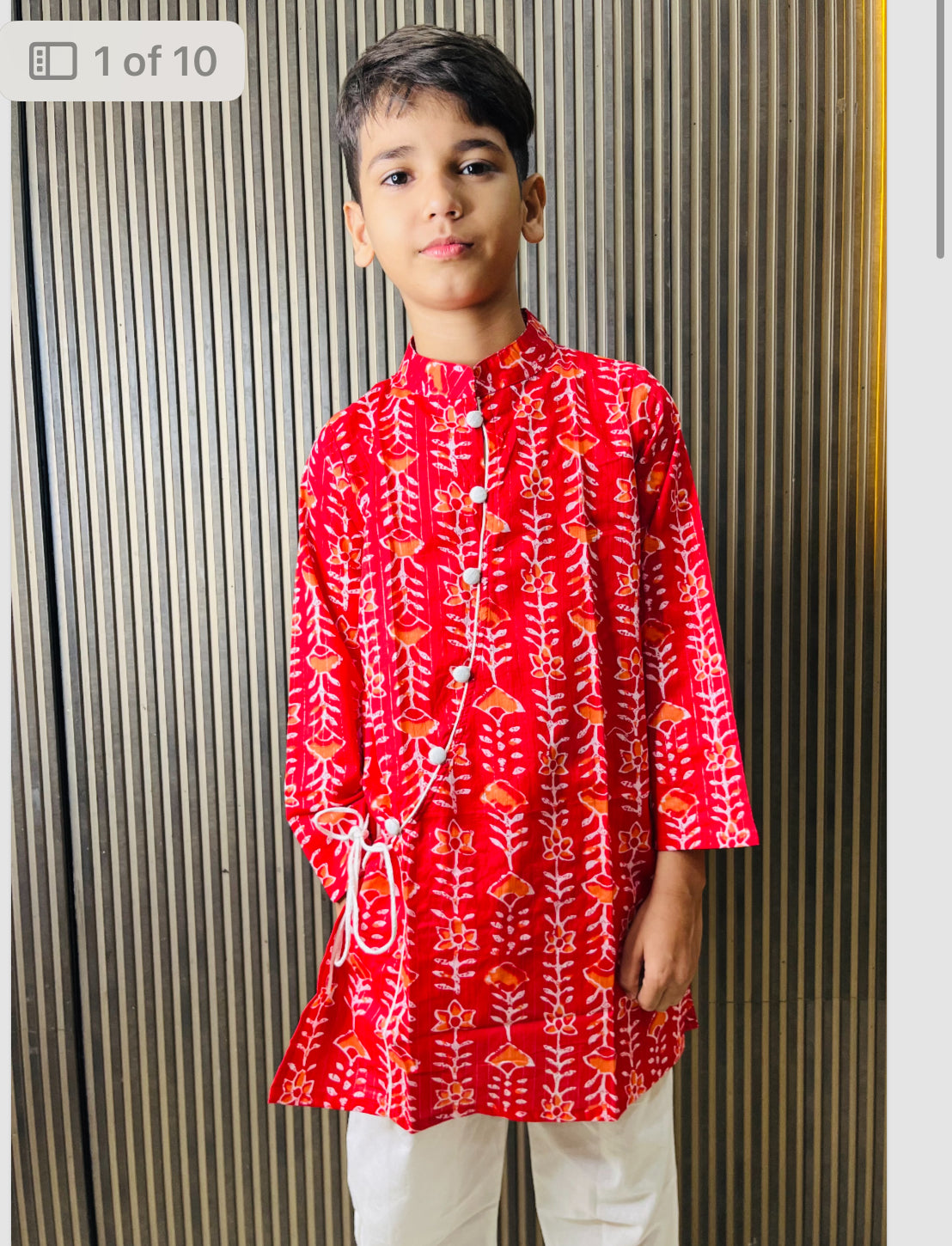 Ethnic Red Kurta Pyjama