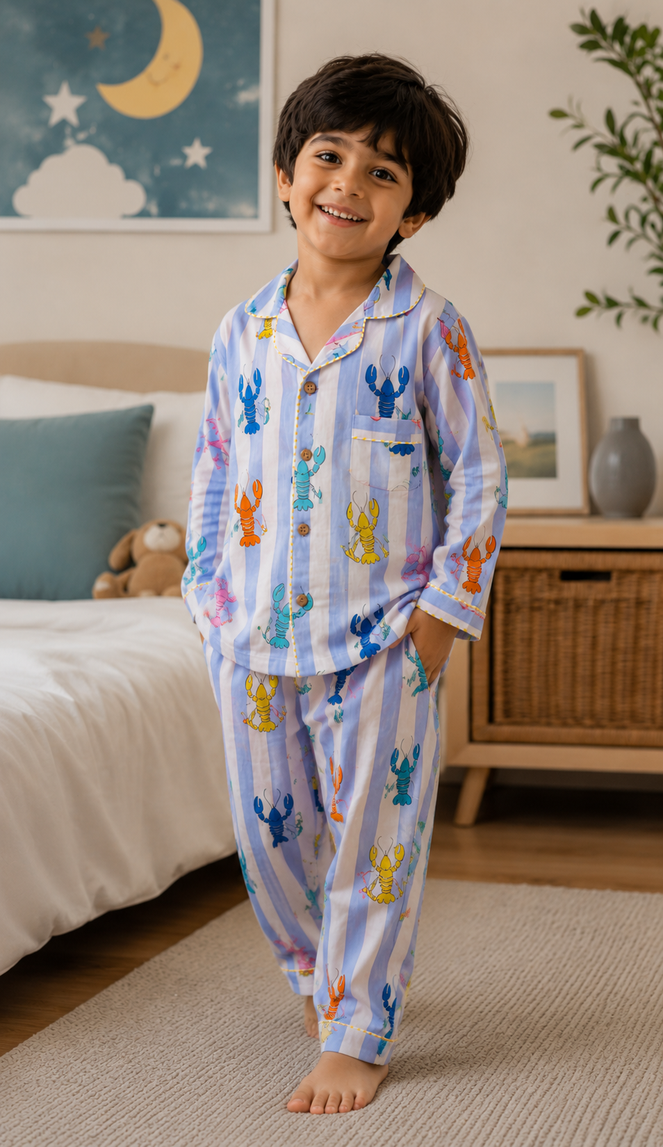 The Lobster print Night Suit
