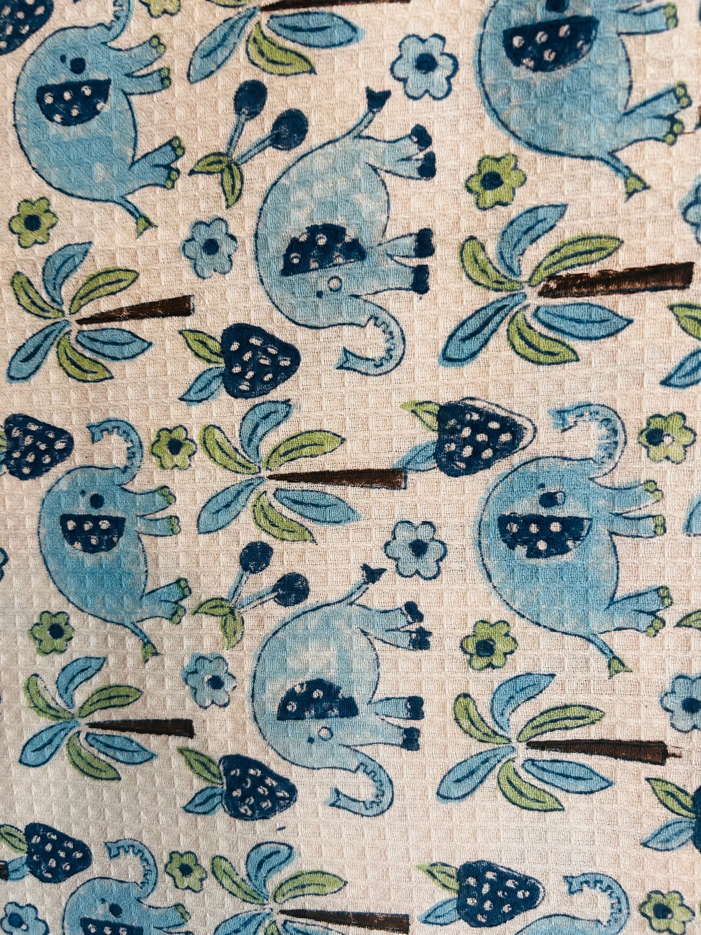 Blue Jungle: Kids Waffle Towels