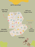 GOTS certified organic Muslin unisex Pajama set for Babies| Planet