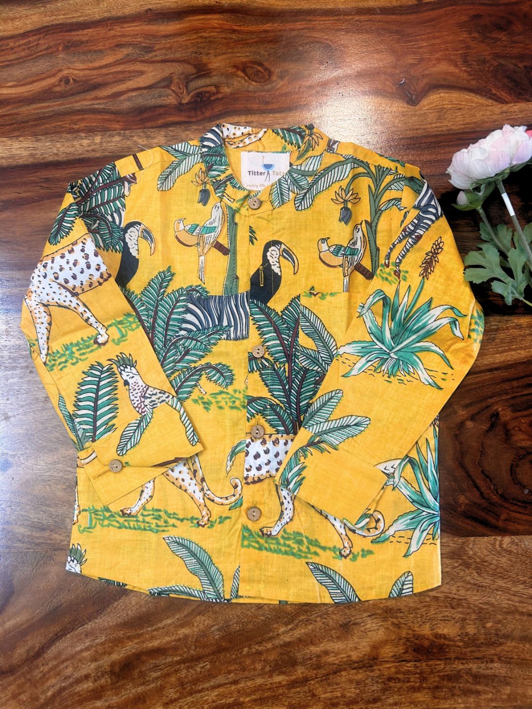 Boys Pure cotton Jungle Safari Shirt -Full sleeve