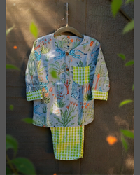 The Green Grey Forest kurta pajama