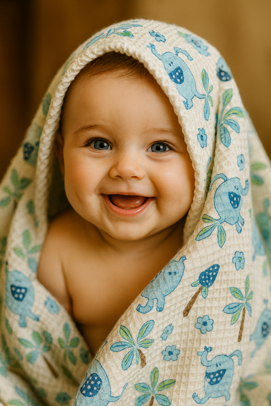 Blue Jungle: Kids Waffle Towels