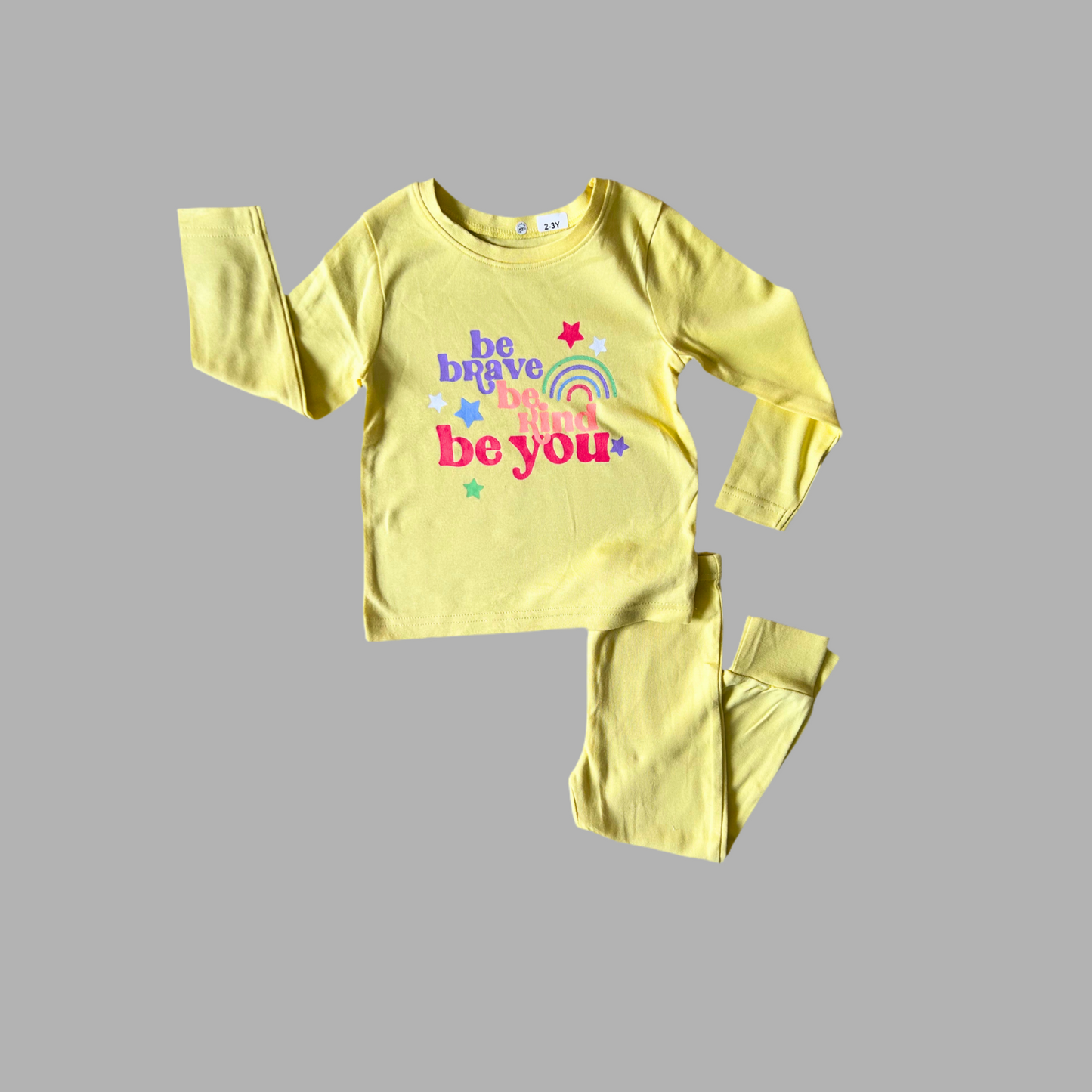 Yellow Rainbow Kids Loungewear