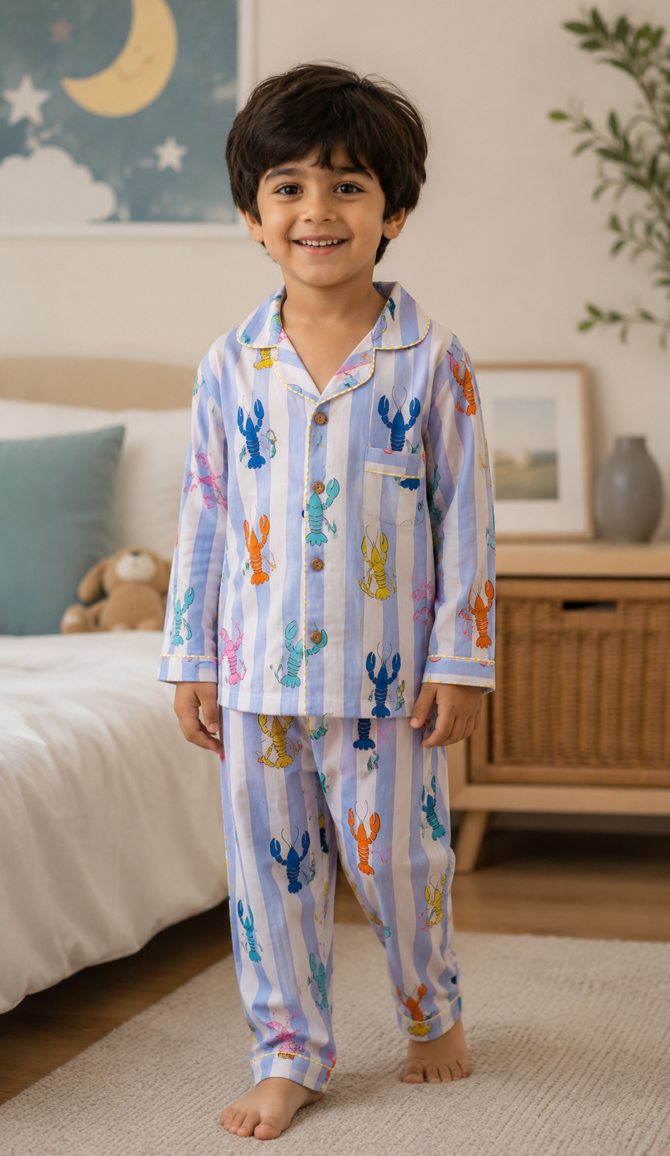 The Lobster print Night Suit