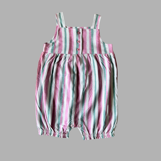 Girls Printed Dungaree