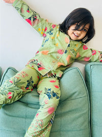 Green Jungle Night Suit