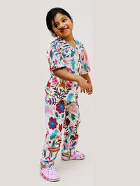 White Coastal Paradise Pajama Set