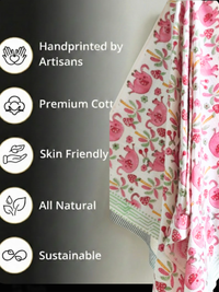 Pink Jungle: Kids Waffle Towels