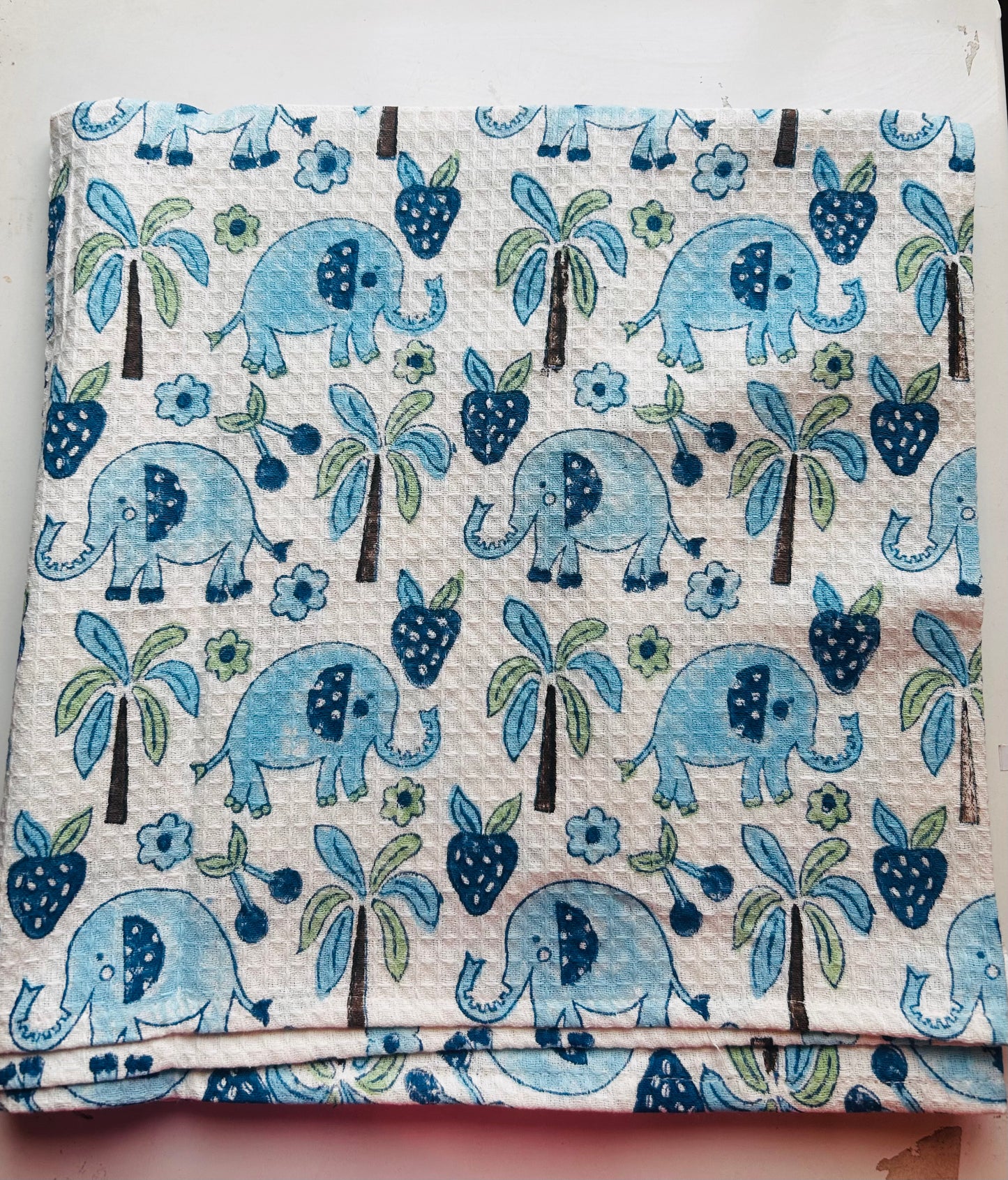 Blue Jungle: Kids Waffle Towels