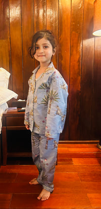 The Grey Jungle Kids pajama set