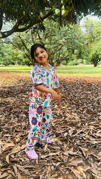 White Coastal Paradise Pajama Set