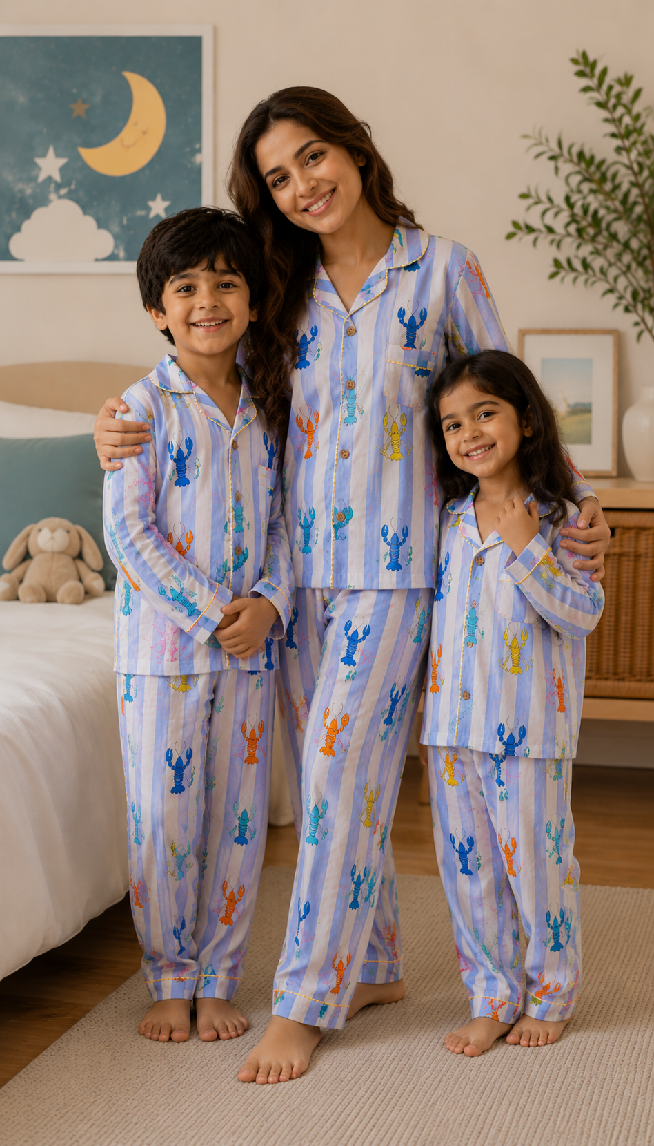 The Lobster print Night Suit twinning sets