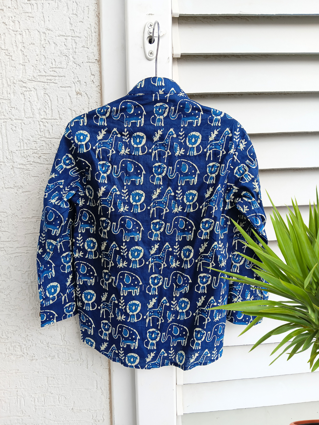 Boys Pure cotton Shirt Indigo Blue