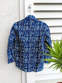 Boys Pure cotton Shirt Indigo Blue