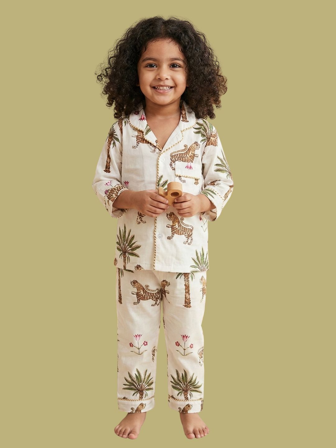 White Jungle Night Suit