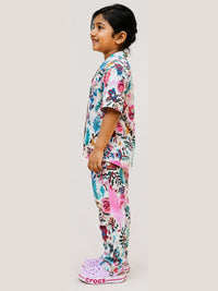 White Coastal Paradise Pajama Set
