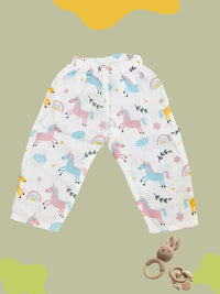 GOTS certified organic Muslin unisex Pajama set for Babies| Unicorn