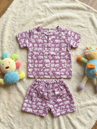 Gender neutral -Purple Tusk coord set