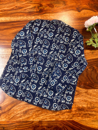 Boys Pure cotton Shirt Indigo Blue