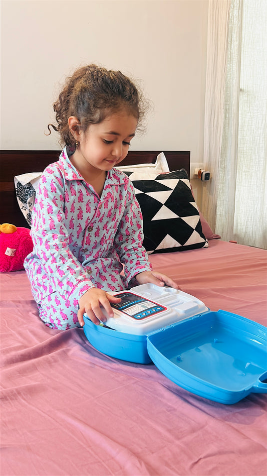 Clever Bunny Pink Night Suit