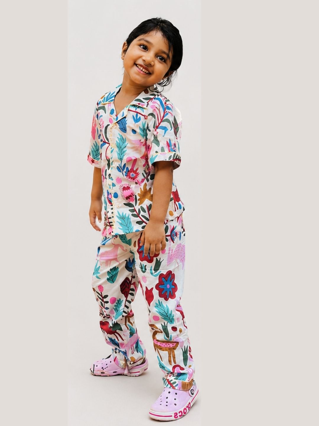 White Coastal Paradise Pajama Set