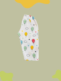 GOTS certified organic Muslin unisex Pajama set for Babies|Balloon