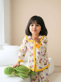 Handcrafted Turtle Stripes Animal Print Night Dress