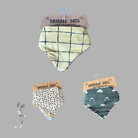 Newborn Graphic print Bibs Multicolor pack of 3