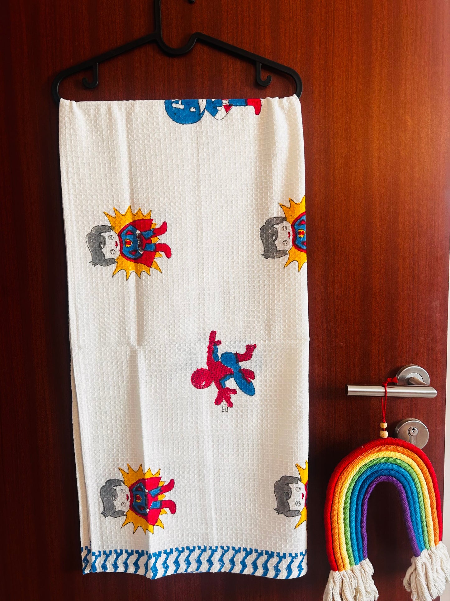 Action Hero Superman: Kids Waffle Towels