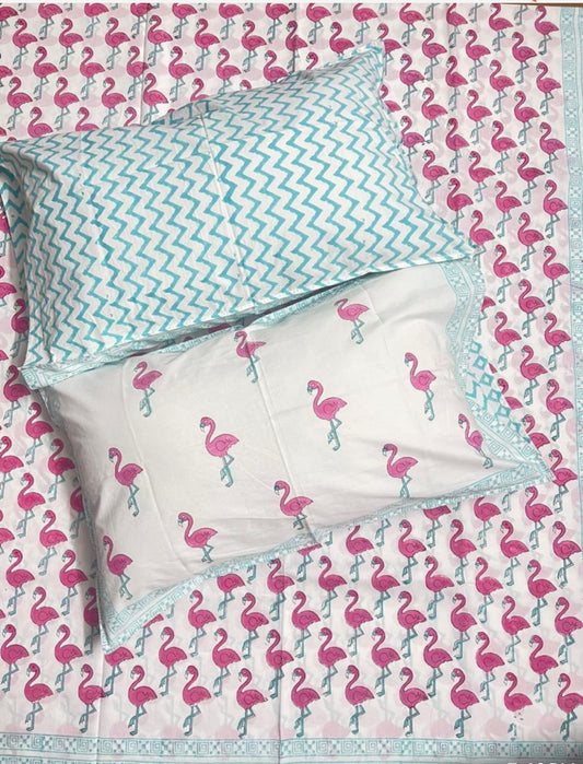 Handblock printed Baby Bedsheet