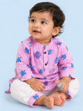 Dream Weaver – Pink Sea Creatures Kurta Pajama | Pure Cotton